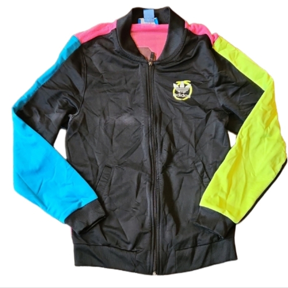 Adidas Original X Rita Ora Neon Multicolor Track Jacket (W Size S)